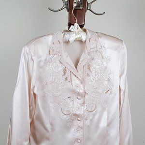 Vintage Top Line 100% Silk Shirt